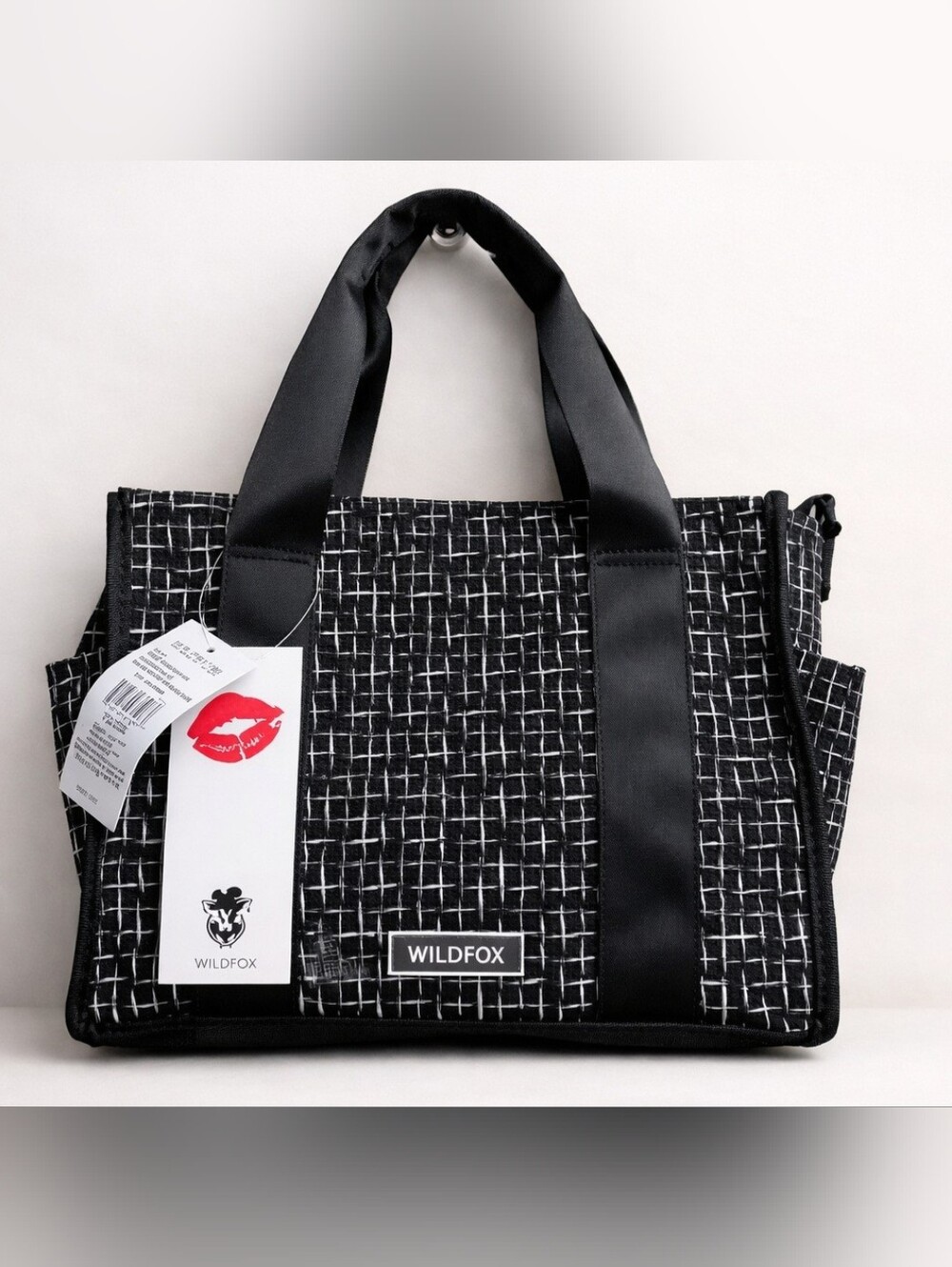 Wildfox Black Market Tote Bag Purse Crossbody Nwt
